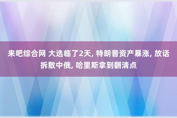 来吧综合网 大选临了2天， 特朗普资产暴涨， 放话拆散中俄， 哈里斯拿到翻清点