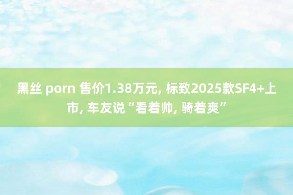 黑丝 porn 售价1.38万元， 标致2025款SF4+上市， 车友说“看着帅， 骑着爽”