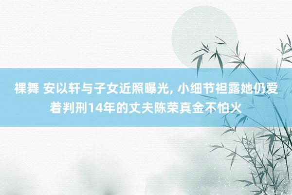 裸舞 安以轩与子女近照曝光， 小细节袒露她仍爱着判刑14年的丈夫陈荣真金不怕火